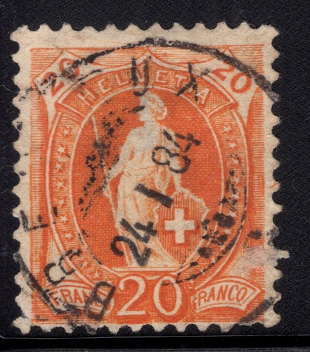 1882 svizzera usato - usato, vf