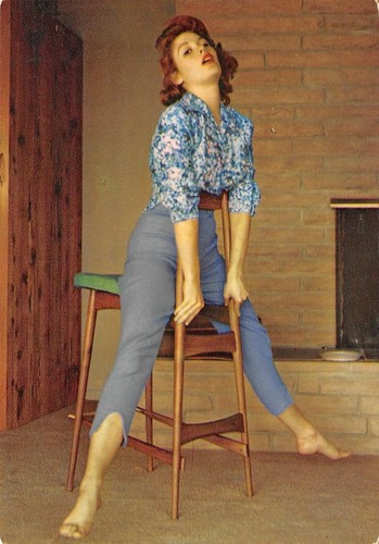 Francobollo pin redhead - pin-up,
