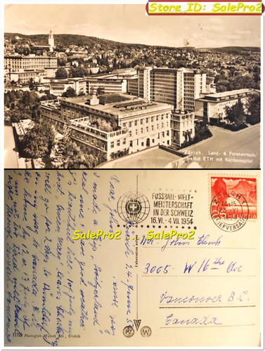 Zurigo 1954 canada land - zurigo,